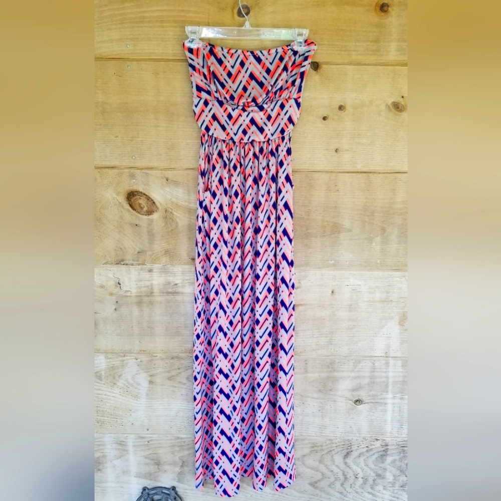 Strapless maxi dress